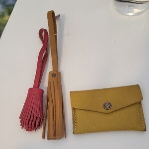 Plg Mini Envelope Wallet And 2 Tassel Keychains